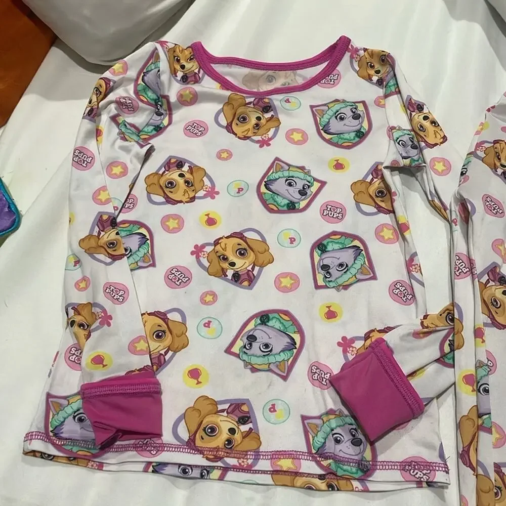Cuddl Duds 4t Pajamas long underwear base layer paw patrol them Sky Everest euc